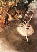 Edgar Degas The Star Dancer on Stage oil painting on canvas